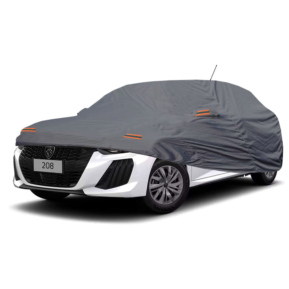 Cobertor Protector Exclusivo para PEUGEOT 208 GRIS - Protección Superior contra Clima Extremo