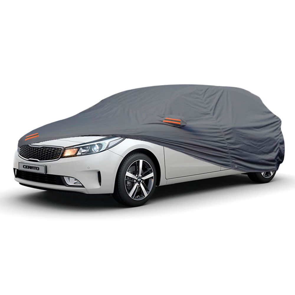 Cobertor Protector Exclusivo para KIA CERATO HATCHBACK GRIS-Protección Superior contra Clima Extremo