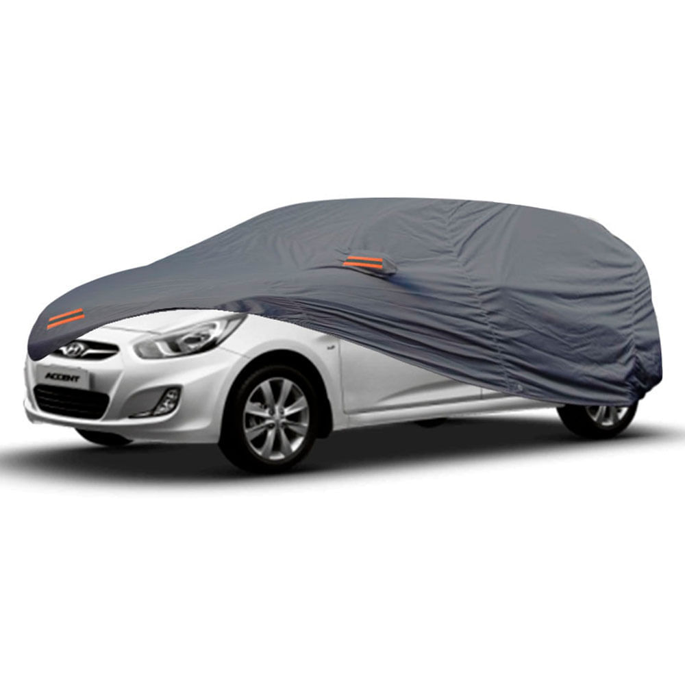 Cobertor Protector Exclusivo para HYUNDAI ACCENT HATCHBACK GRIS-Protección Superior contra Clima