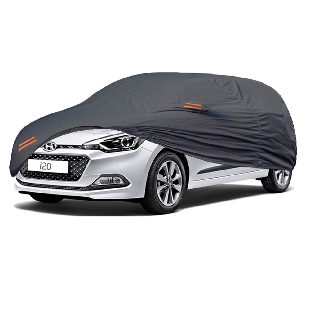 Cobertor Protector Exclusivo para HYUNDAI I20 HATCHBACK GRIS-Protección contra Clima Extremo