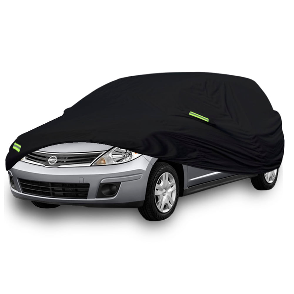 Cobertor Protector Exclusivo para NISSAN TIIDA HATCHBACK NEGRO-Protección Superior para Todo Clima