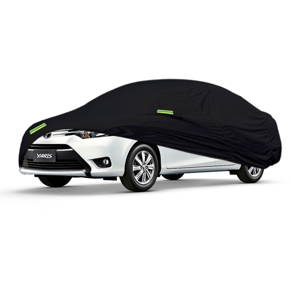 Cobertor Protector Exclusivo para TOYOTA YARIS SEDAN HASTA 2014 NEGRO -Protección para Clima Extremo