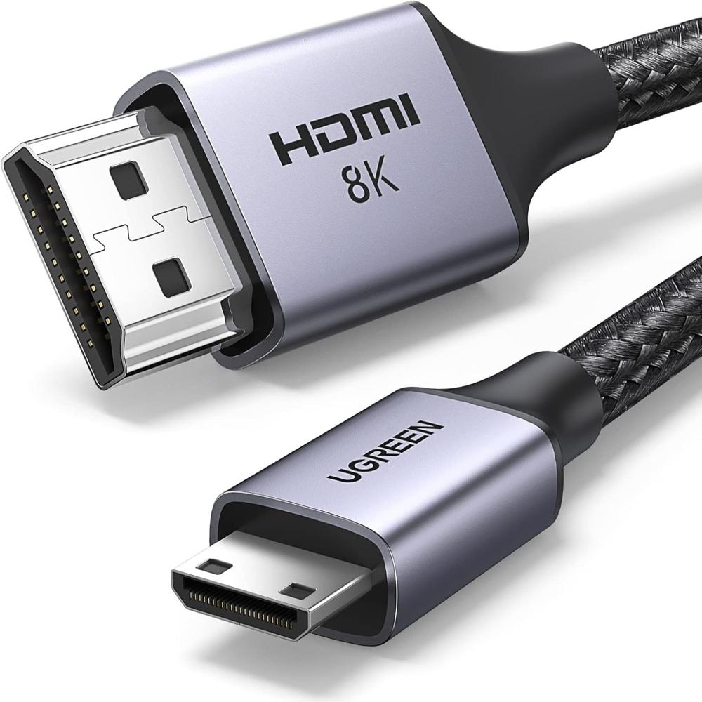 Ugreen Cable Mini HDMI a HDMI 8K 2M Trenzado Aluminio HD163 - 15515