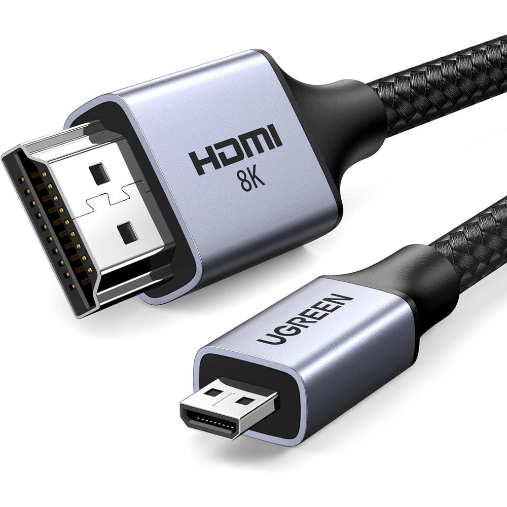 Ugreen Cable Micro HDMI a HDMI 8K 2M Aluminio Trenzado HD164 - 15517