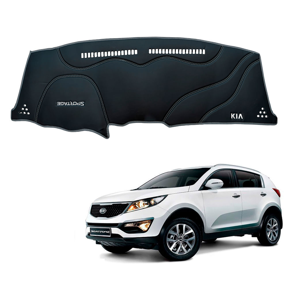 Protector de Tablero Para KIA SPORTAGE 2014-2016 en Tacto Cuero - Protección y Estilo Superior