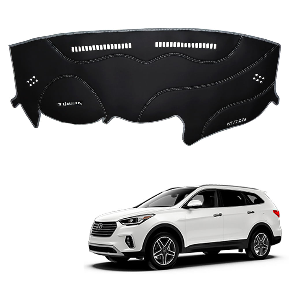 Protector de Tablero Para HYUNDAI SANTA FE 2021-2022 en Tacto Cuero - Protección y Estilo Superior