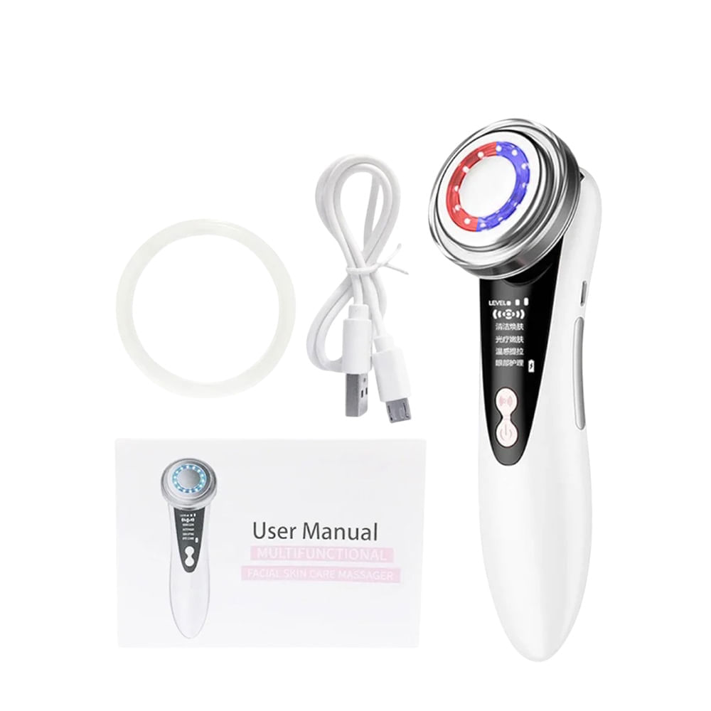 Masajeador con luz roja y azul multifuncional USB