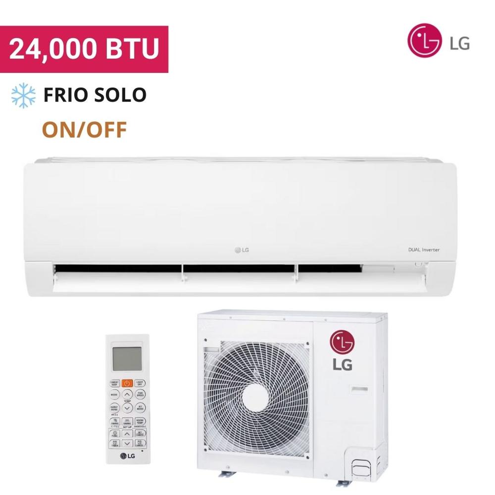 Aire Acondicionado LG 24 000 BTU Frio Solo On Off
