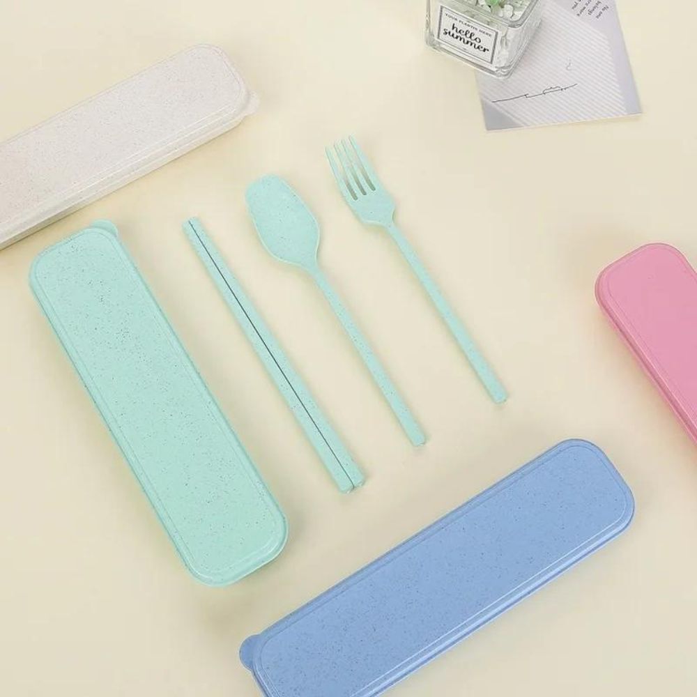 Set de Cubiertos de Camping - Verde