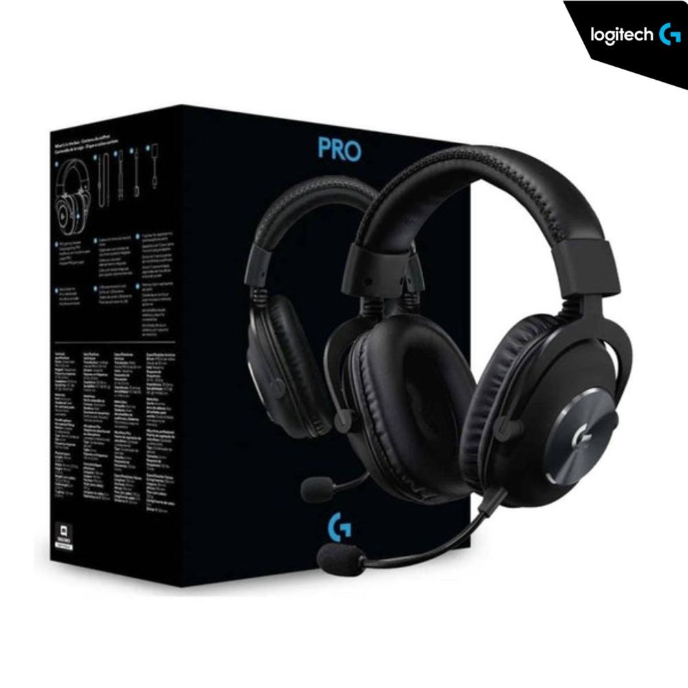 Audifono C/MICRÓFONO GAMER LOGITECH G PRO X (981-000817) - SONIDO 7.1 / Conexión USB - NEGRO