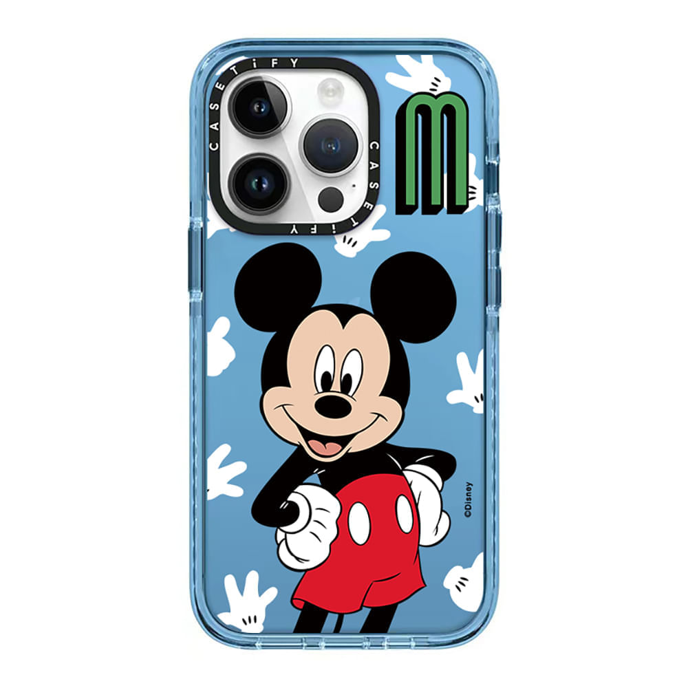 Case ScreenShop Para iPhone 12/12 Pro Mickey Mouse Azul Transparente Casetify