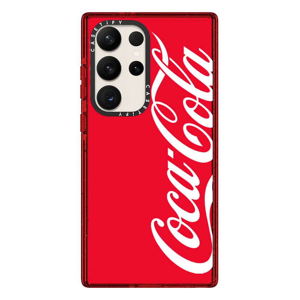 Case ScreenShop Para Samsung Galaxy S22 Plus Coca Cola Rojo Transparente Casetify