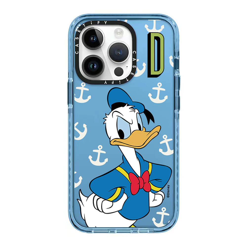 Case ScreenShop Para iPhone X/Xs Pato Donald Azul Transparente Casetify