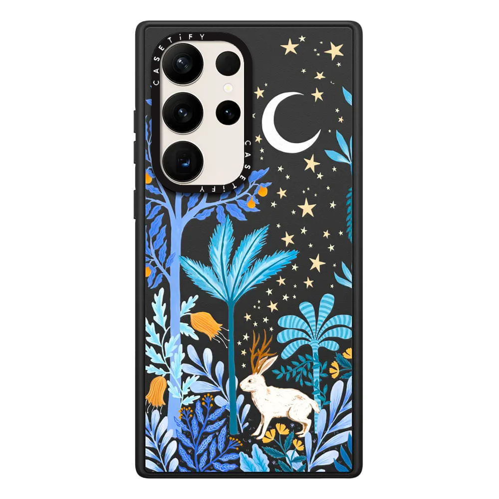 Case ScreenShop Para Samsung Galaxy S23 Plus Mythical Moon Negro Transparente Casetify