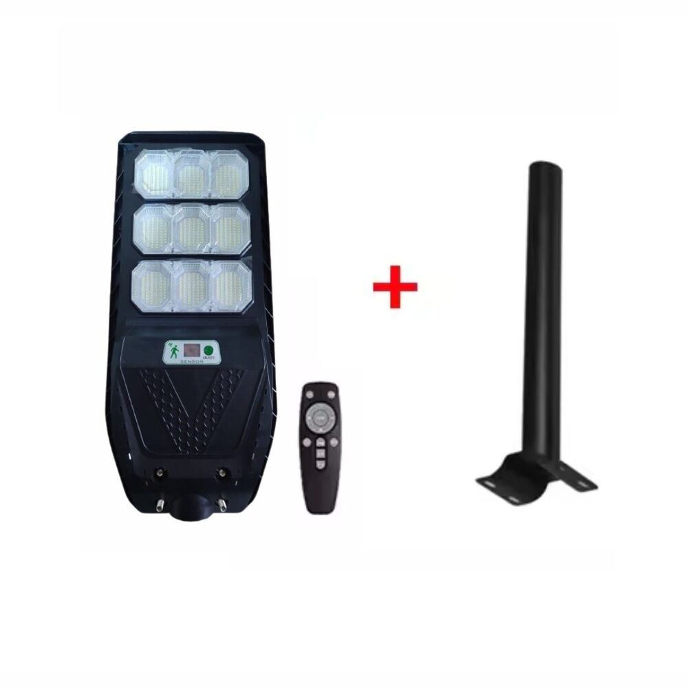 Lampara Pastoral Reflector LED Solar Luz Blanca 300W V66 Sensor de Movimiento IP67