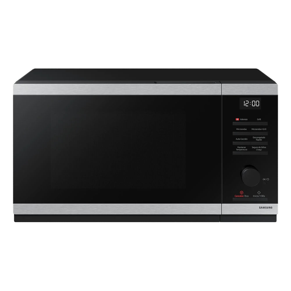 Horno Microondas Samsung MG23DG4524ATPE 23L Negro Acero Inox con Grill