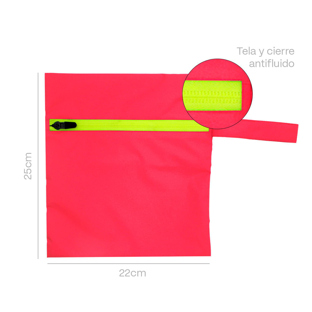 Bolsa Impermeable Yaku Talla S Fresa con Cierre Limón