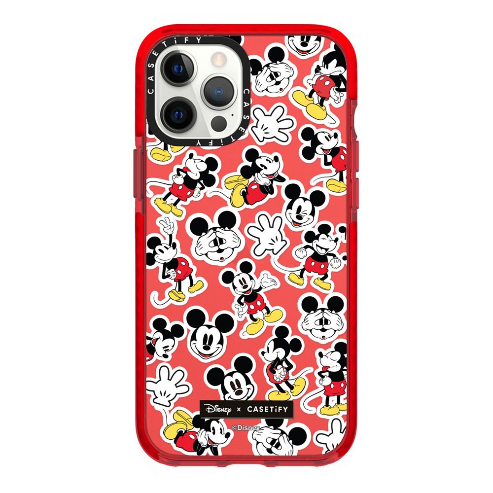 Case ScreenShop Para iPhone Xr Mickey Stickermania Rojo Transparente Casetify