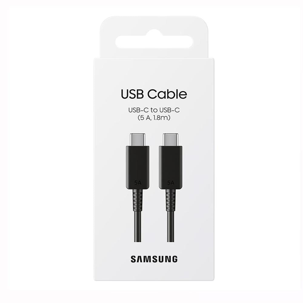 Cable Samsung 5 USB-C To USB-C de 1.8 Metros Negro