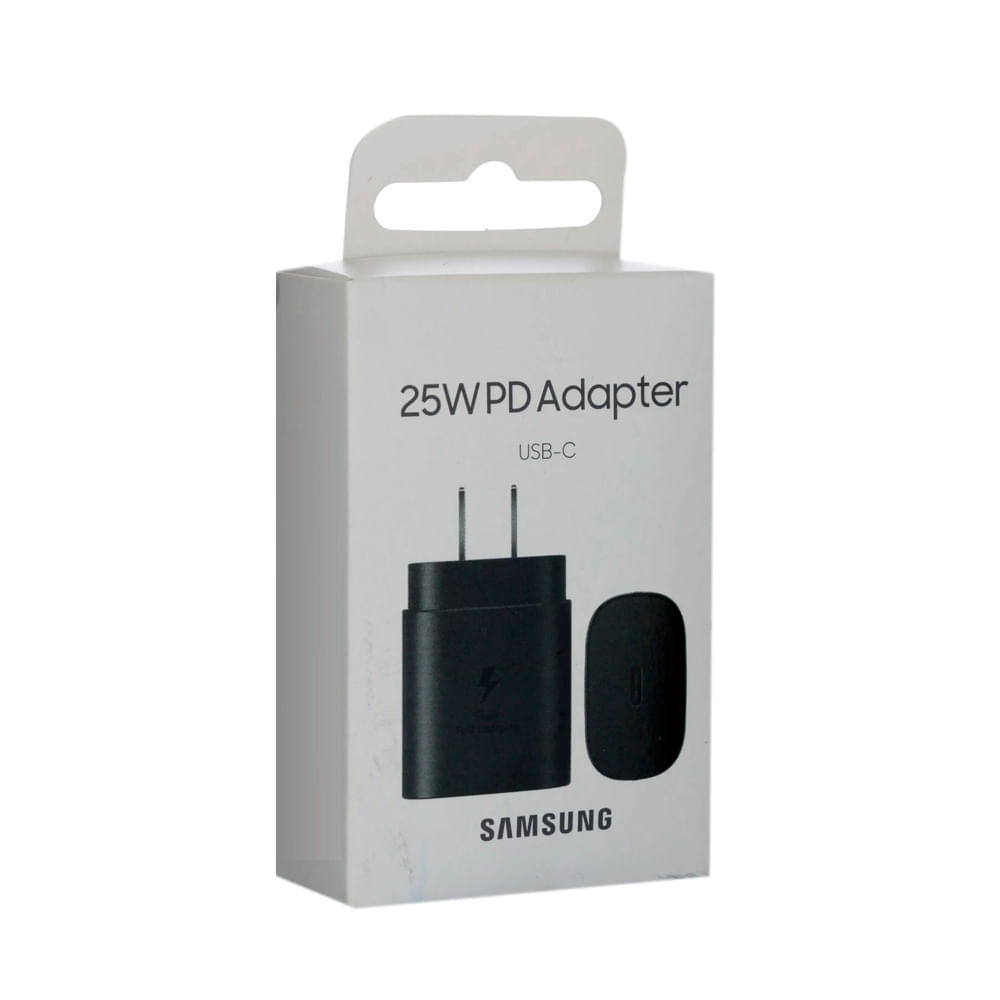 Cubo Adaptador Samsung 25W para Galaxy S21, S21 Plus, S21 Ultra - Negro
