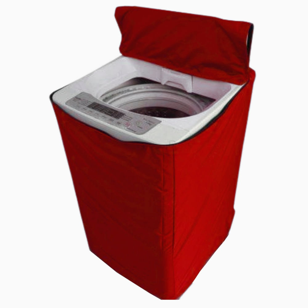 Funda Para Lavadoras Lona Grueso 10 - 15kg Rojo