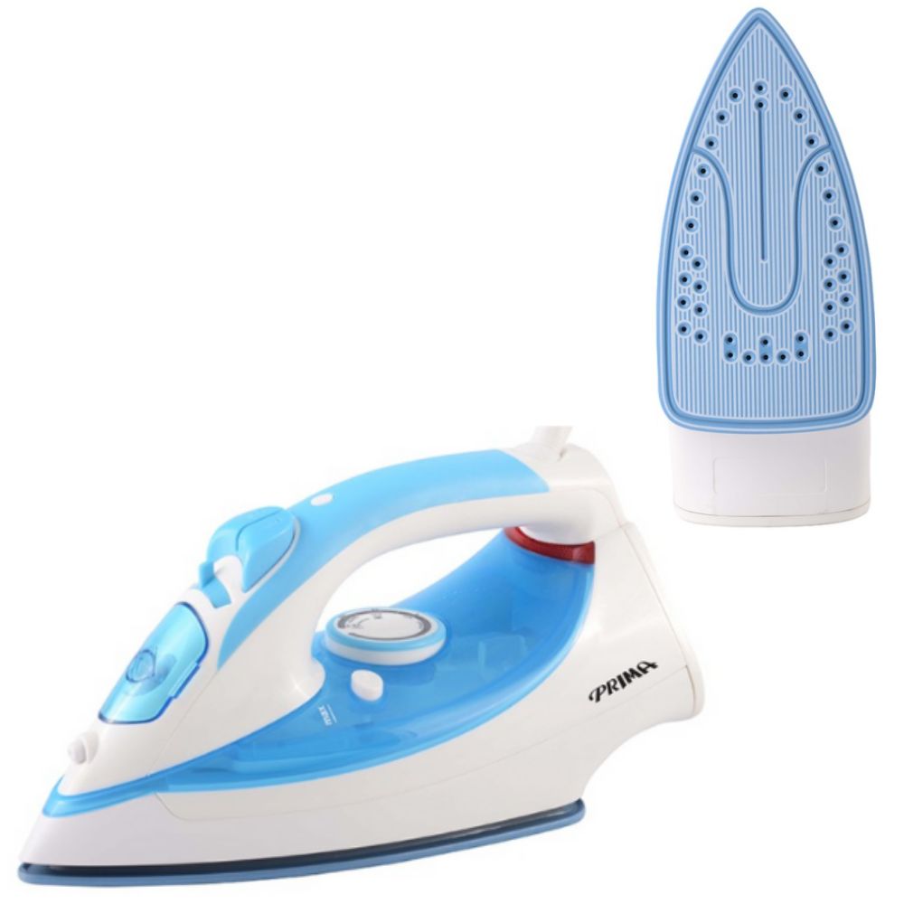 Plancha a Vapor Prima Con Base Cerámica Celeste YPF-6503-C