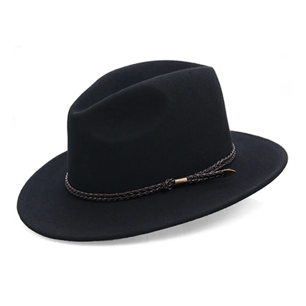 Sombrero Vaquero Unisex de Pana Negro 59cm