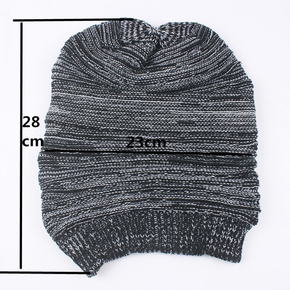 Beanie Baggy Jaspeado Gris Gorro Unisex Invierno