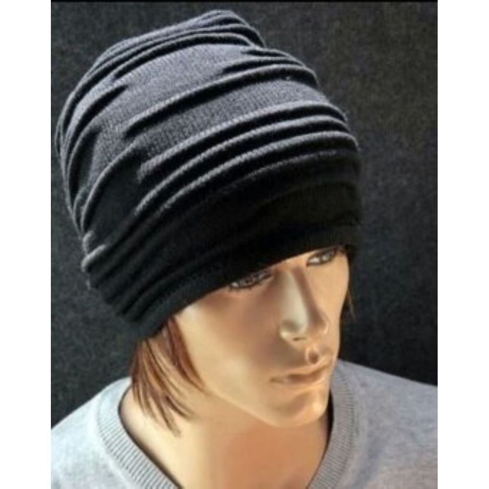 Beanie Bone Negro Gorro Chullo Unisex