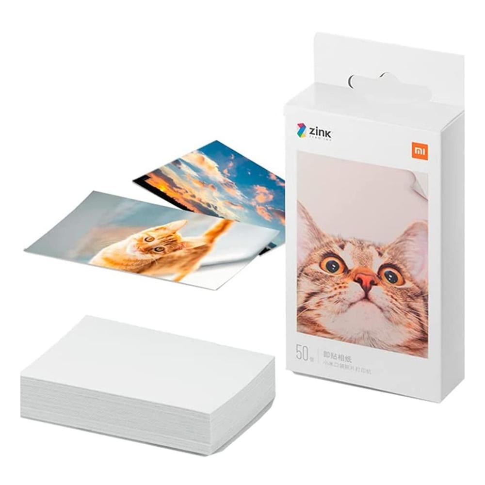 Xiaomi Papel Fotográfico Adhesivo Zink Blanco 5x7 cm 20 hojas - 26658