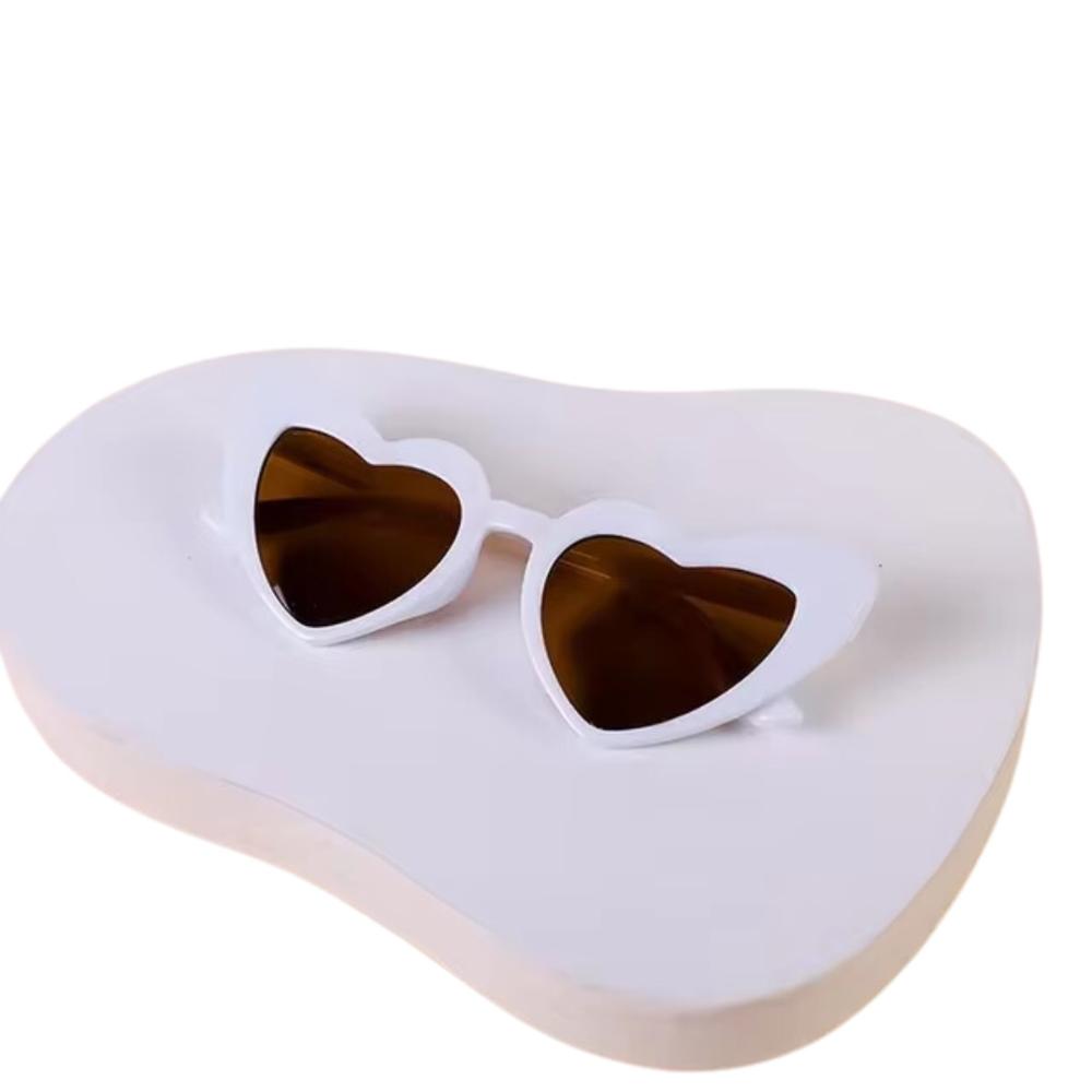 Lentes Lucaland corazón blanco