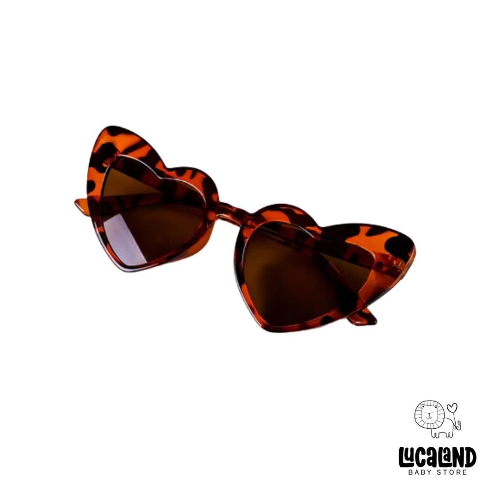 Lentes Lucaland corazón marrón