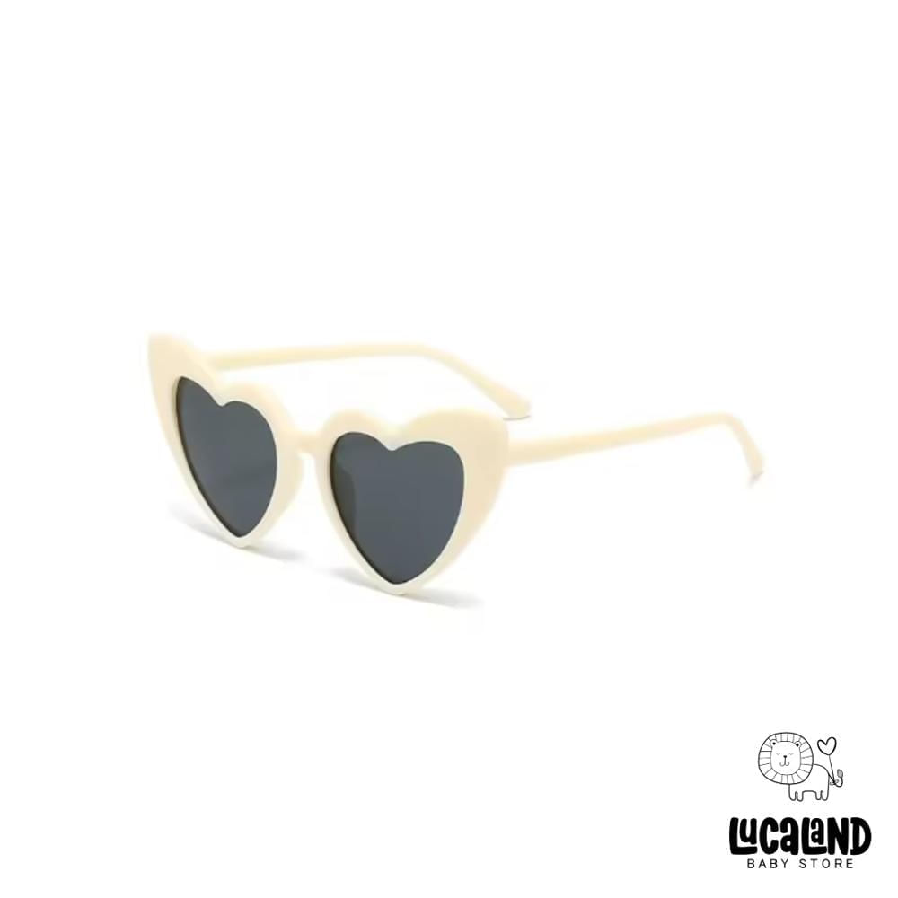 Lentes Lucaland corazón beige