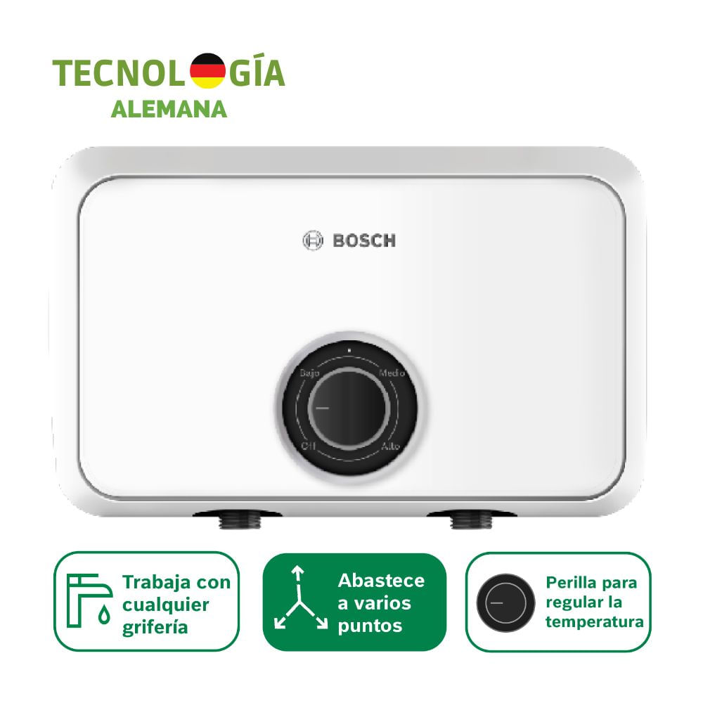 Calentador Eléctrico Bosch Multipunto 9.5kw + Kit