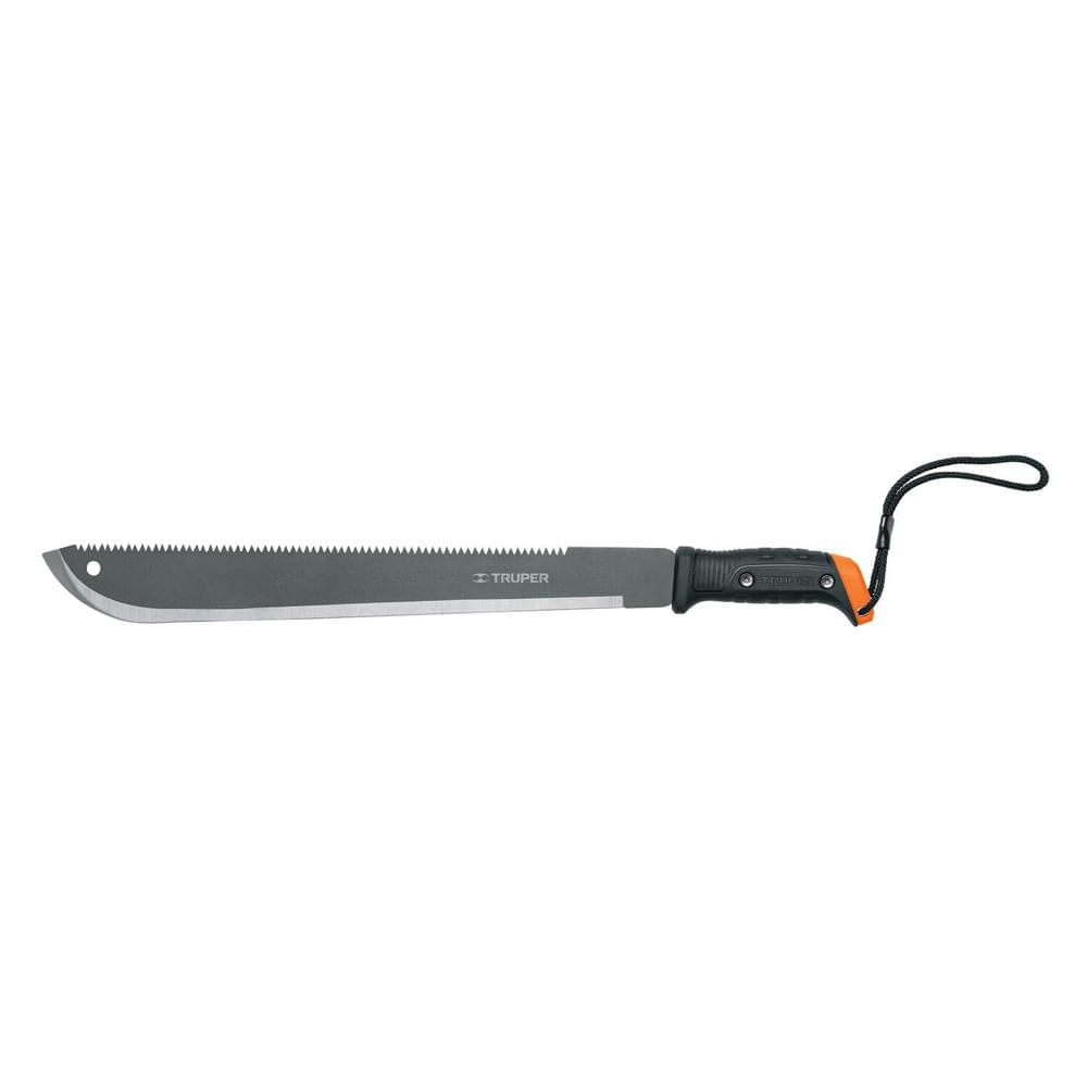 Machete Doble Filo 18"" con Correa Funda de Cartón Truper 15893