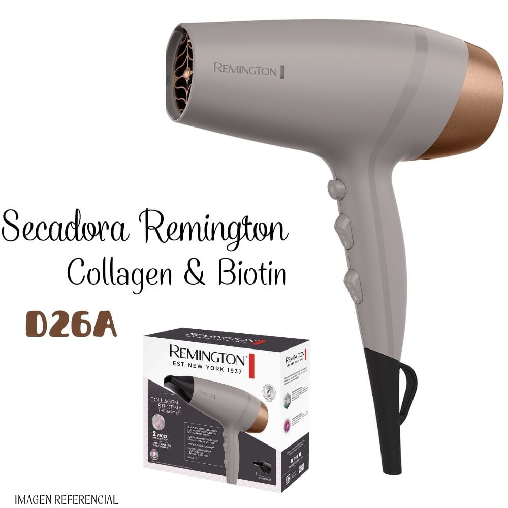 Secadora de Cabello Remington Collagen & Biotin Therapy - 2200watts