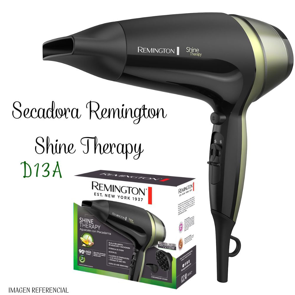 Secadora de Cabello Remington Shine Therapy 2100 watts - D13A