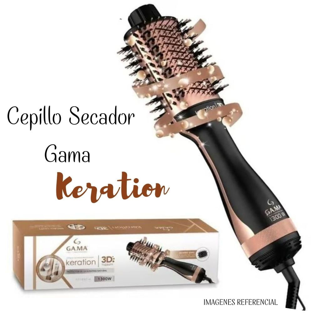 Cepillo Secador Gama Keration Brush 3D Therapy