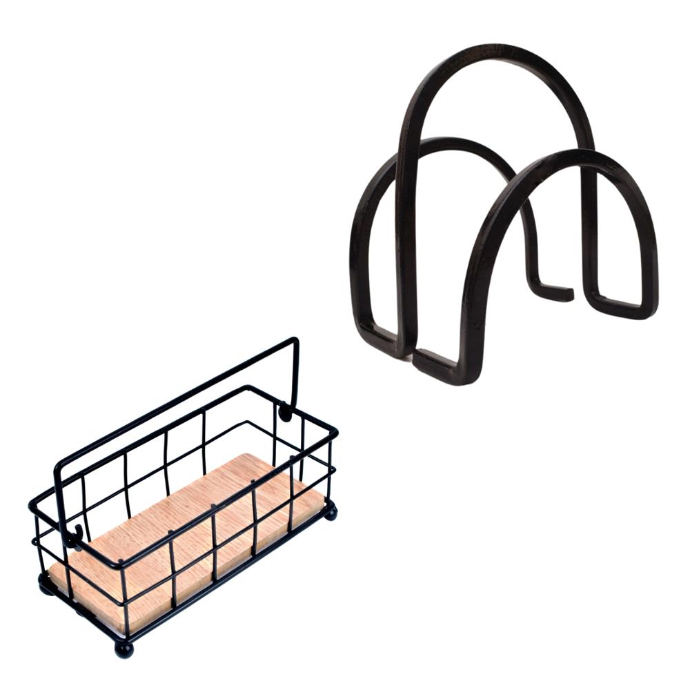 PACK Servilletero Classy y Porta Infusiones METHOME de Metal