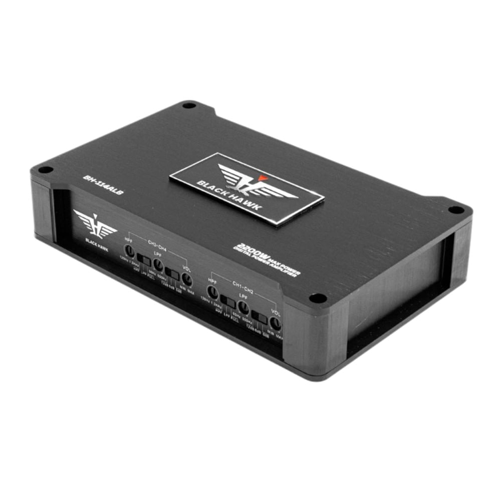 Amplificador Digital 4 Canales Black Hawk 2200W BH114ALB