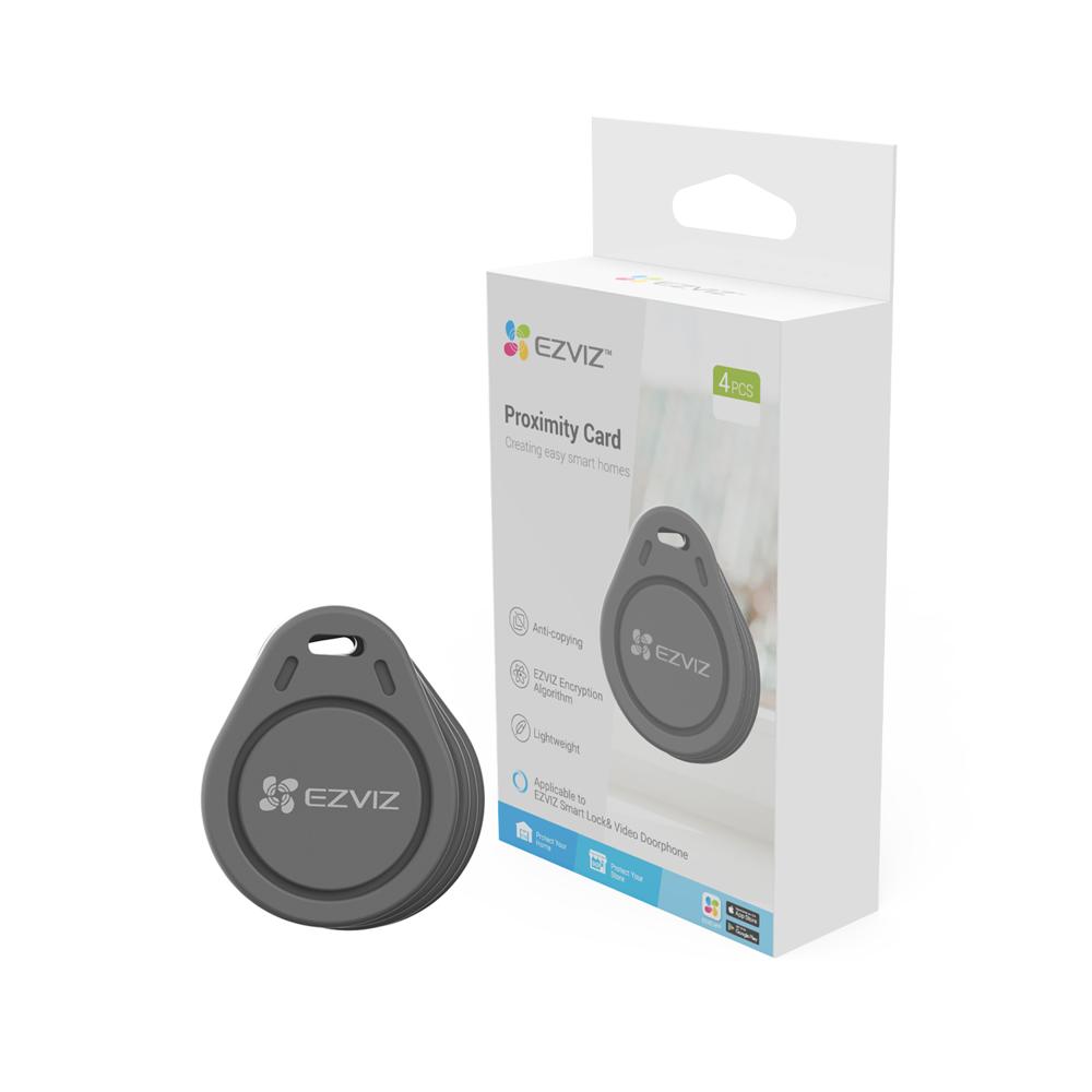 Pack4 Tarjetas de proximidad RFID Ezviz Apertura Inteligente