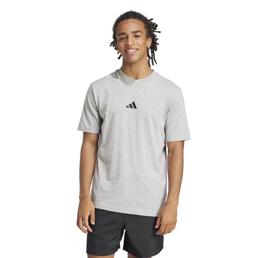 Polo Deportivo Adidas Hombre M Sl Sj T Jf1091 Gris