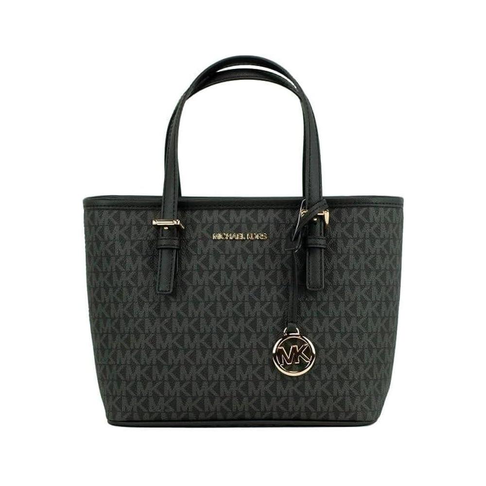 Michael Kors Bolso Jet Set XS negro SIGNATURE, diseño elegante y versátil