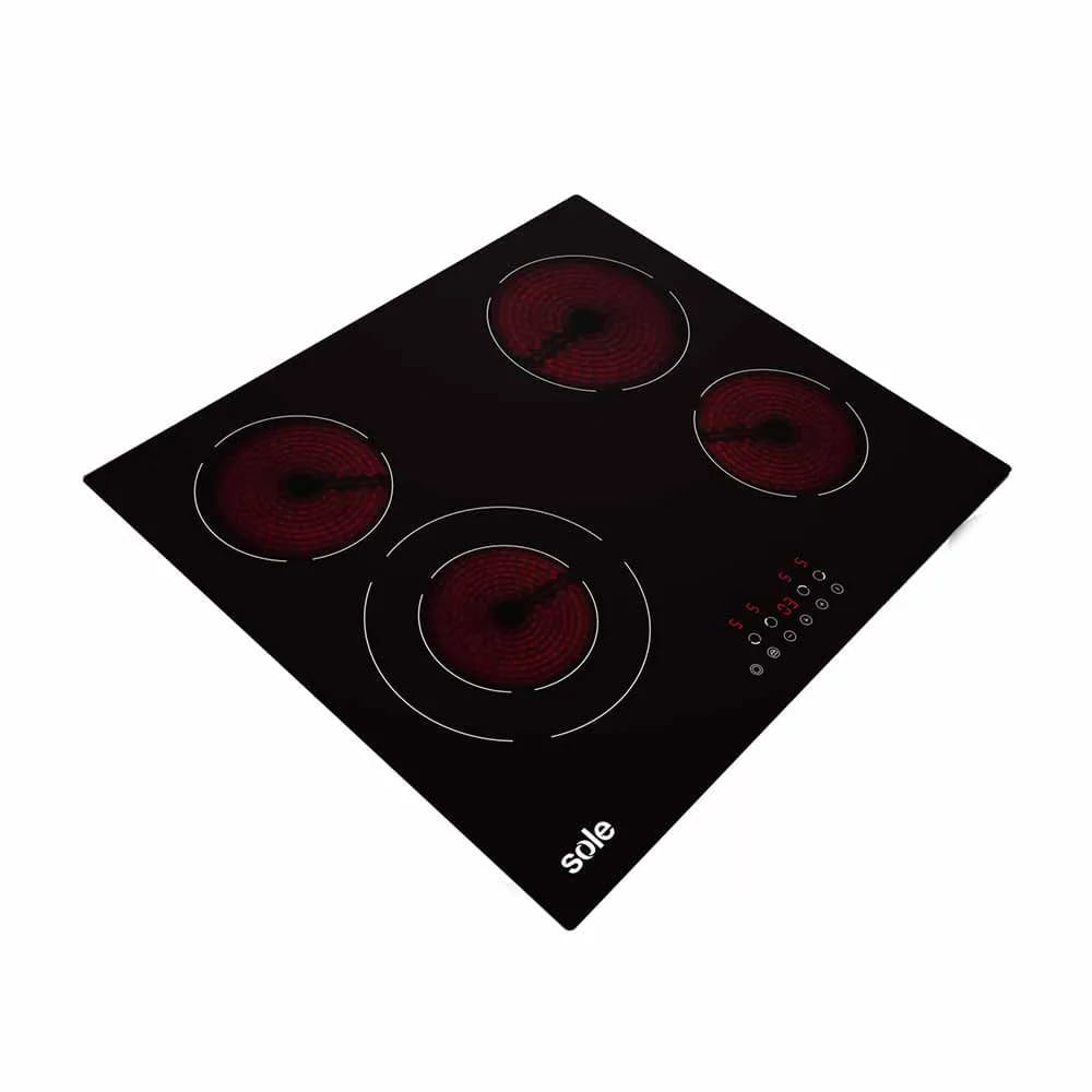 Cocina Empotrable Inducción 4 Hornillas Vitrocerámica Sole SOLCO071
