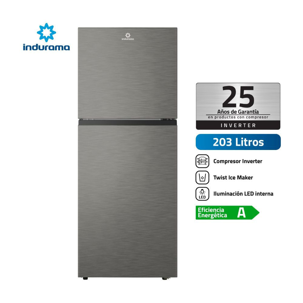 Refrigeradora Indurama RI-359I 203 litros Plata