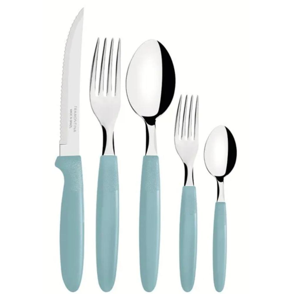 Jgo De Cubiertos X30 Pzas Ipanema Menta Acero Inox