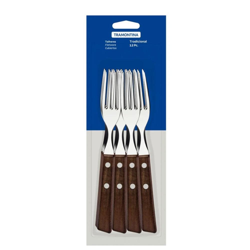 Jgo Tenedores Mesa Tradicional X12 - Tramontina Acero Inox