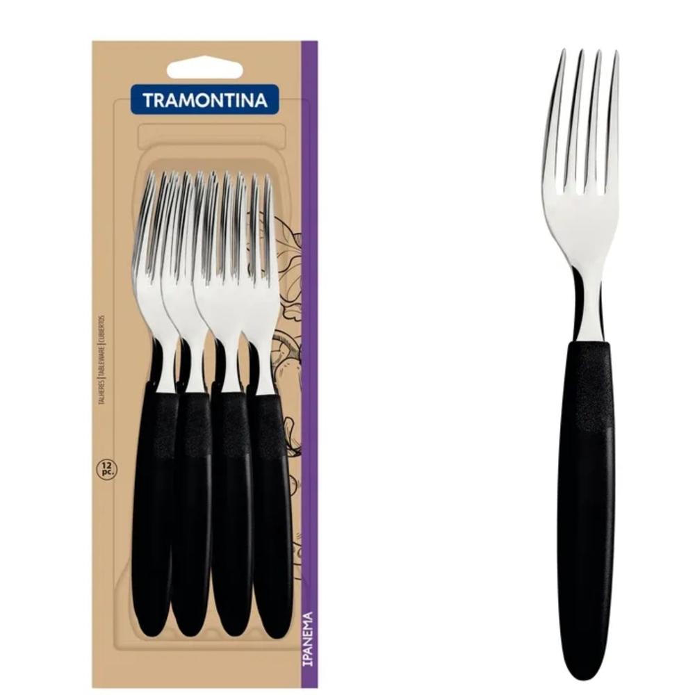 Jgo Tenedores Mesa Ipanema X12 - Tramontina Acero Inox
