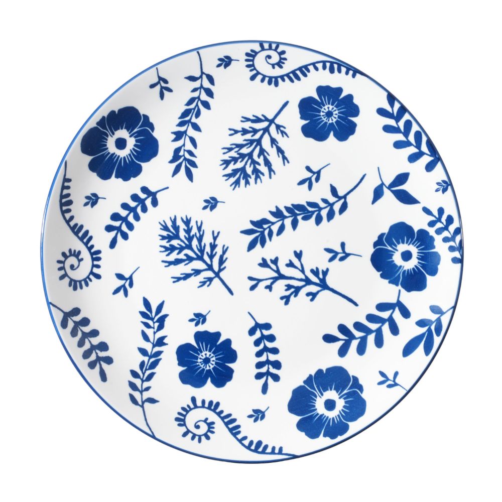 Plato Llano 10.5"" con Diseño Azul Orange