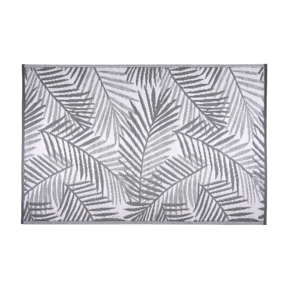 Alfombra estampada hojas polipropileno Orange